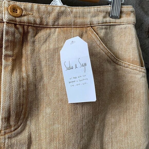 NWT Sadie & sage frayed hem denim skirt M - Picture 2 of 4
